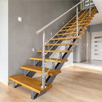  Stainless steel stair handrail guardrail wear brushed sunshine simple column modern fashion glass railing beautiful and solid