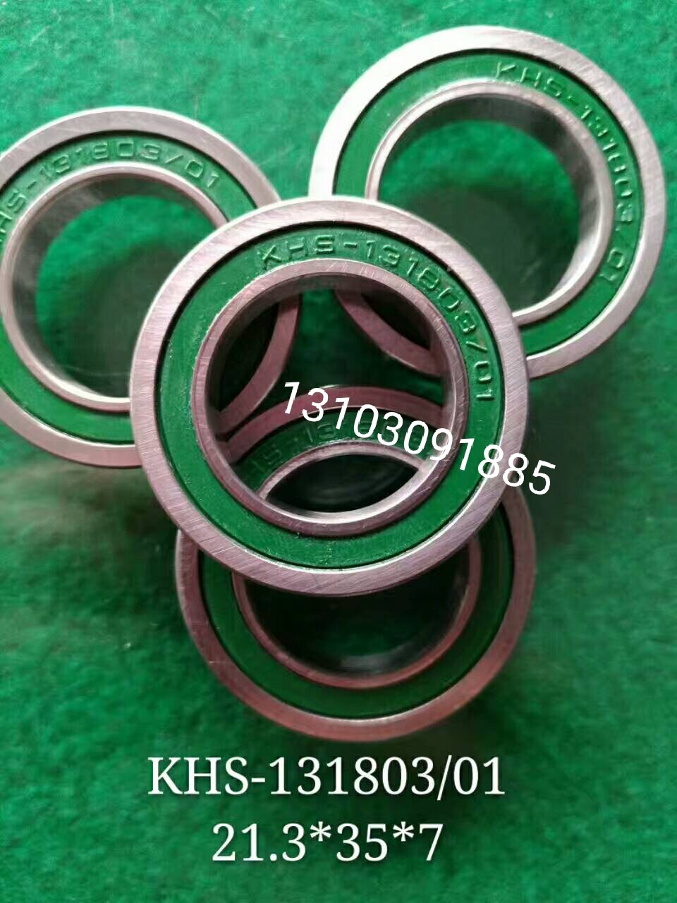 Deep groove ball bearing KHS-131803 01 nylon holding frame 21 15*35*7 low noise 21*21*21 5*35