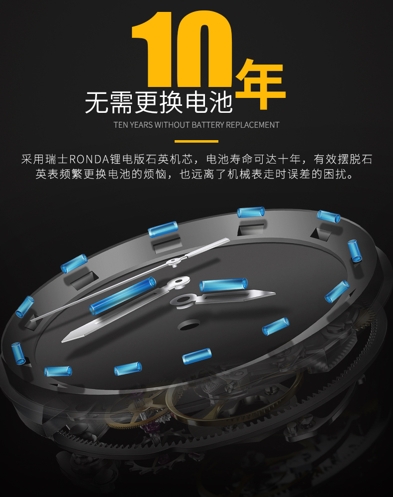 Bracelet montre pour homme - Ref 3271033 Image 18