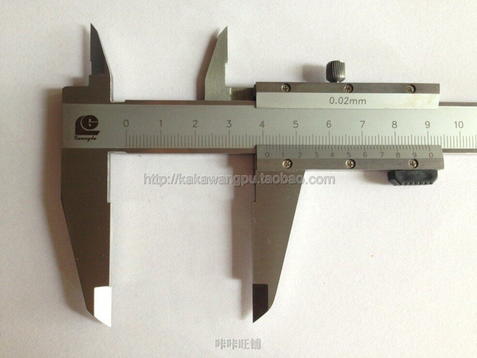 Authentic special offer stainless steel Guanglu vernier caliper clip wire nail 0-150 0-200 0-300mm precision 0 02MM