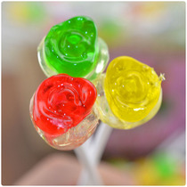 60 bundles for a total of 180 creative high face value Candy Three-color Rose Long Pole Bouquet Rod candy Seven New Years Eve Gift Girlfriend