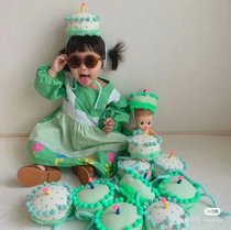 ins Korean blogger with the same birthday cake hat cute cartoon hat net red baby party props decoration