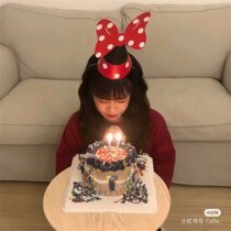Net Red Little Red Book Cartoon Mickey Birthday Hat Children One Year Old Adult Cartoon Party Decoration Party Photo