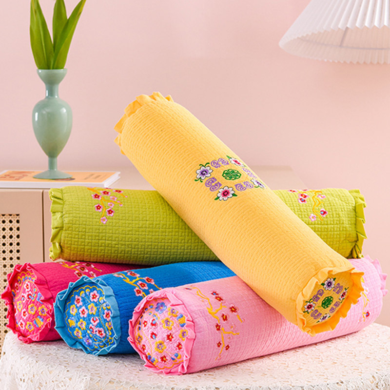 Cervical Spine Pillow Sleep Special Repair Stiffness Vertebral Patient Cylindrical Millet Shell Buckwheat Care Neck Pillow Help Sleep Cervical Spine Pillow