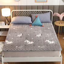 Plus velvet warm coral velvet mattress Falavia washable thin bed Bedding mattress cushion Flannel upholstered winter