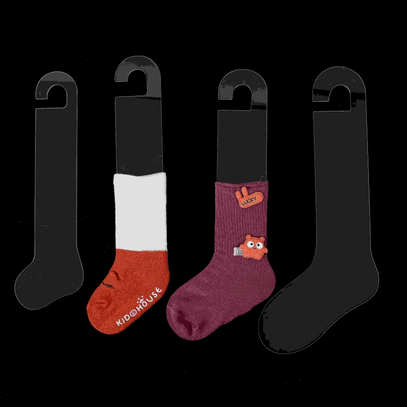 Children's Acrylic Sock Display Board, Long Tube Socks, Straight Tube Socks Display Props, Hanging Display for Personalized Sock Store