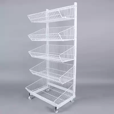 You Yimei shelves supermarket snacks shelves stacked cage inclined basket storage cage net basket promotion rack display rack