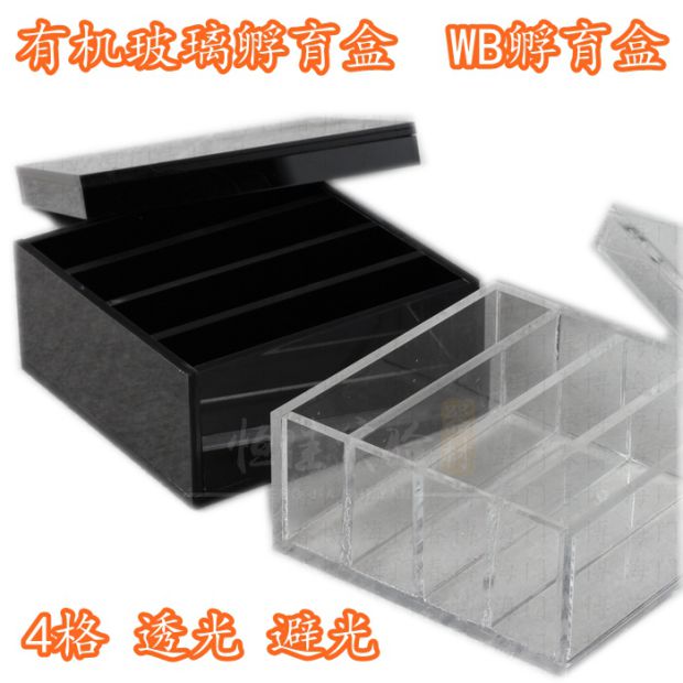 实验耗材 有机玻璃孵育盒 WB孵育盒 4格 透光 避光