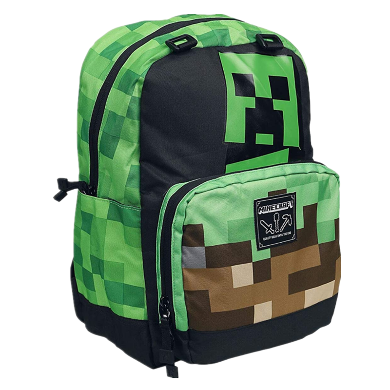 Minecraft schoolbag creeper TNT ender dragon torch diamond pick junior high school pupils children fashion backpack