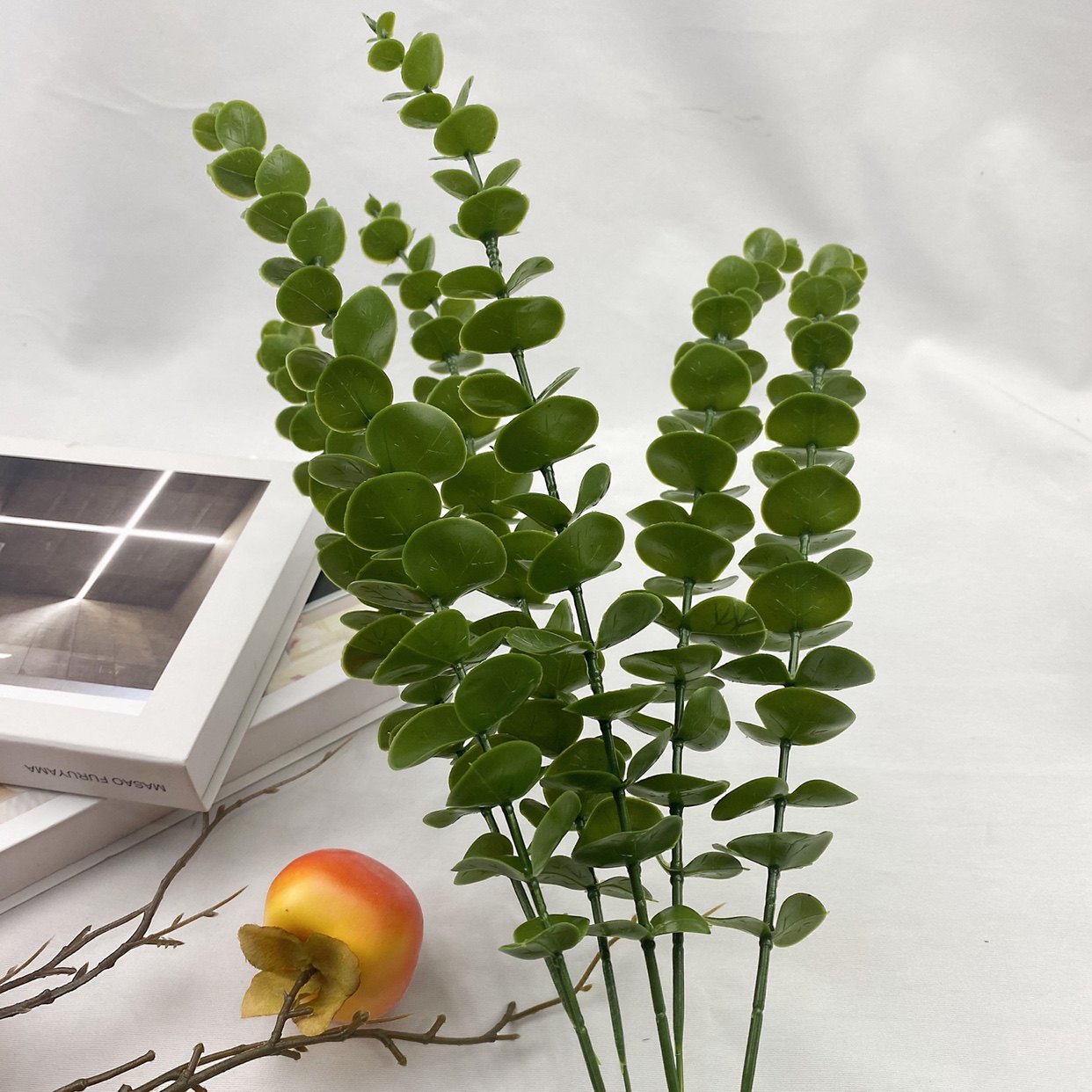 厂家直单只尤加利玫瑰干花花束装饰摆件天然真花卉洋桔梗摄影道具详情4