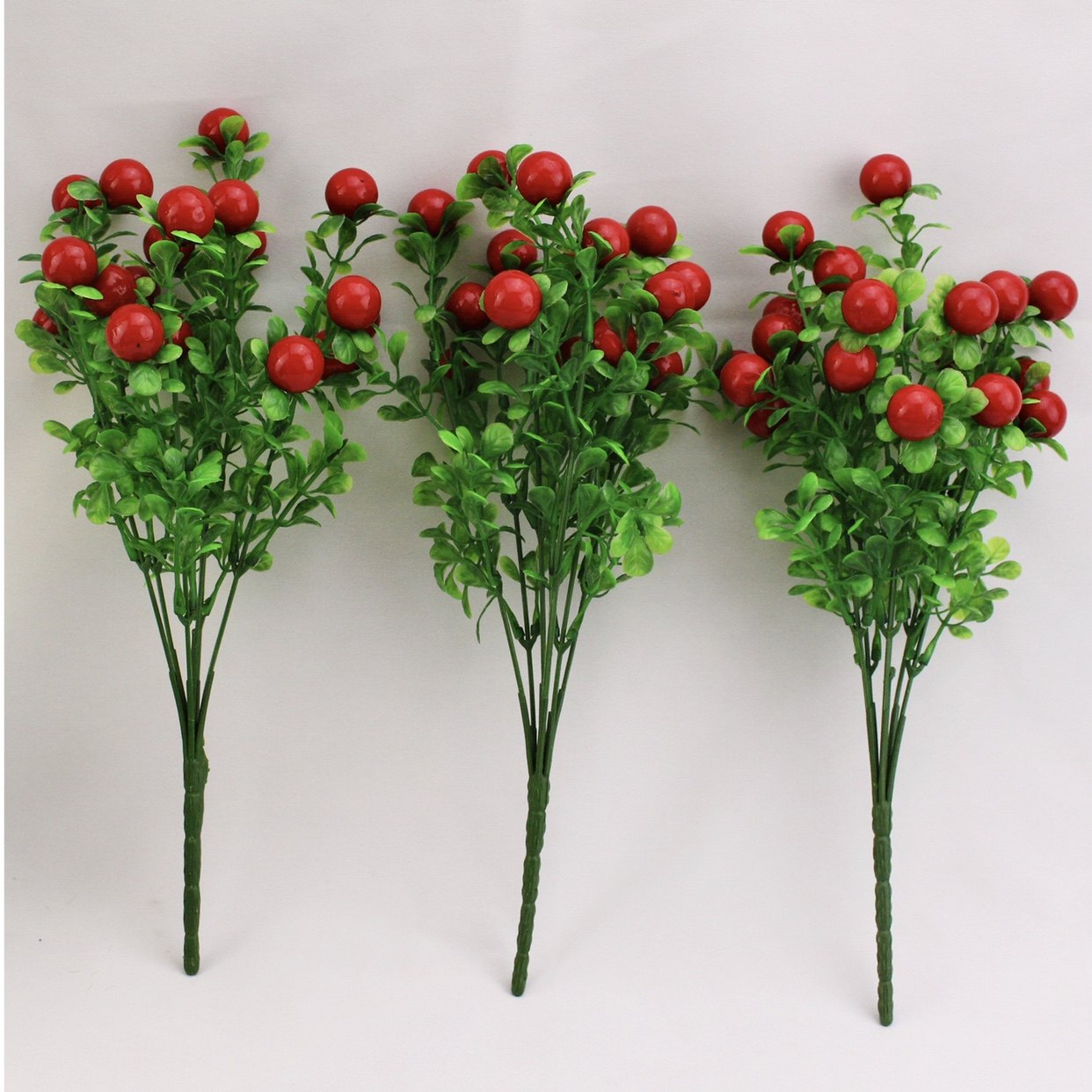 仿真花假花绢花布花客厅卧室电视柜室内红豆红色发财果玫瑰花摆件详情5