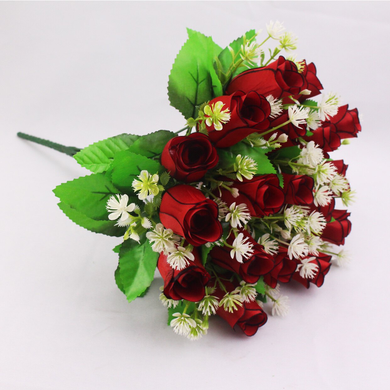 仿真花束假花玫瑰花艺客厅婚庆婚房装饰摆件新娘手捧花绢花塑料花详情4