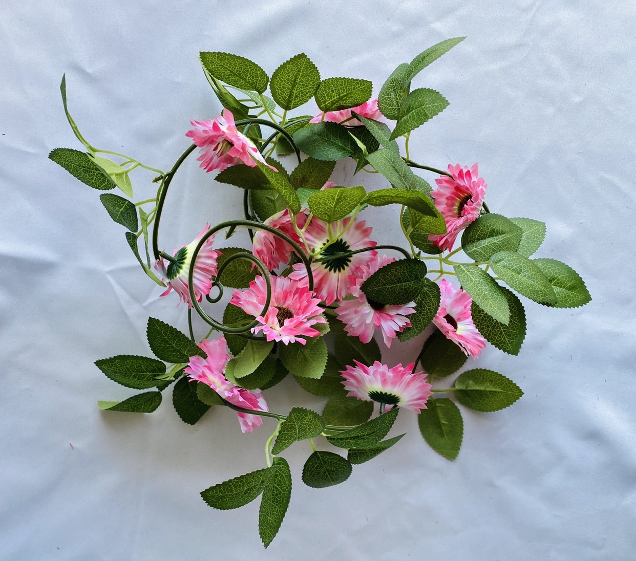 仿真花单只挂壁花艺太阳花藤假花藤绢蔓室内壁挂空调管道遮挡装饰详情10