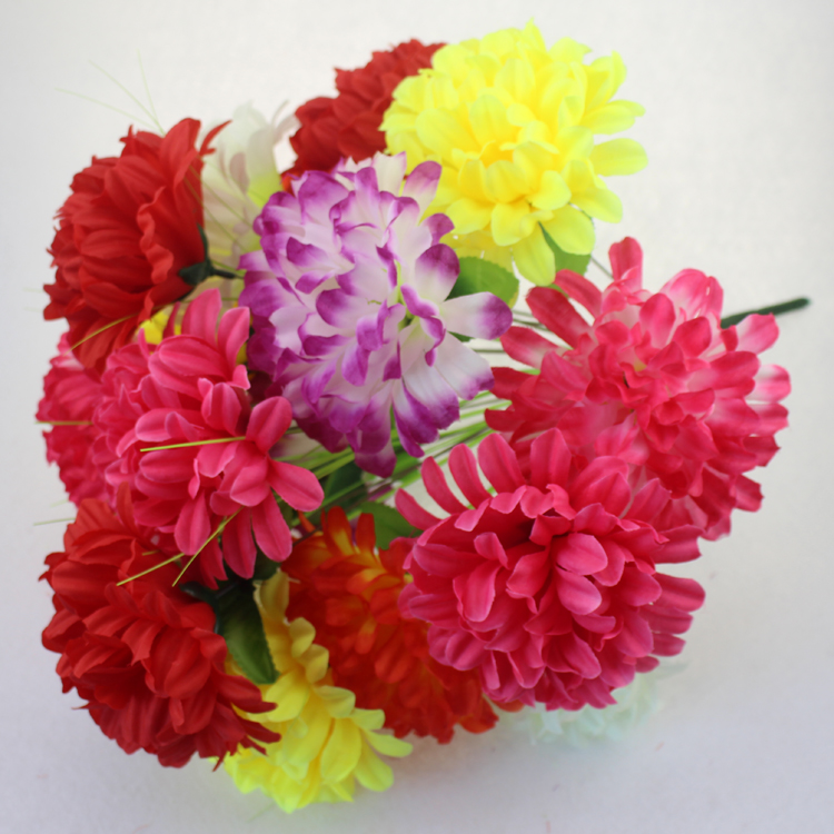18头清明扫墓假菊花祭祀仿真花墓地摆放永生花上坟用花花束塑料详情8