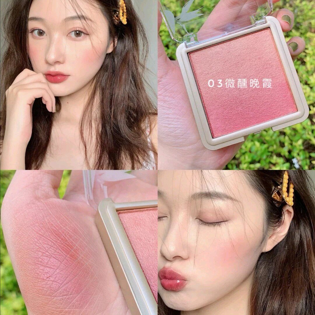 Limited Time Sale Thailand cute press Gradient Blush 02peach 03sunset 01