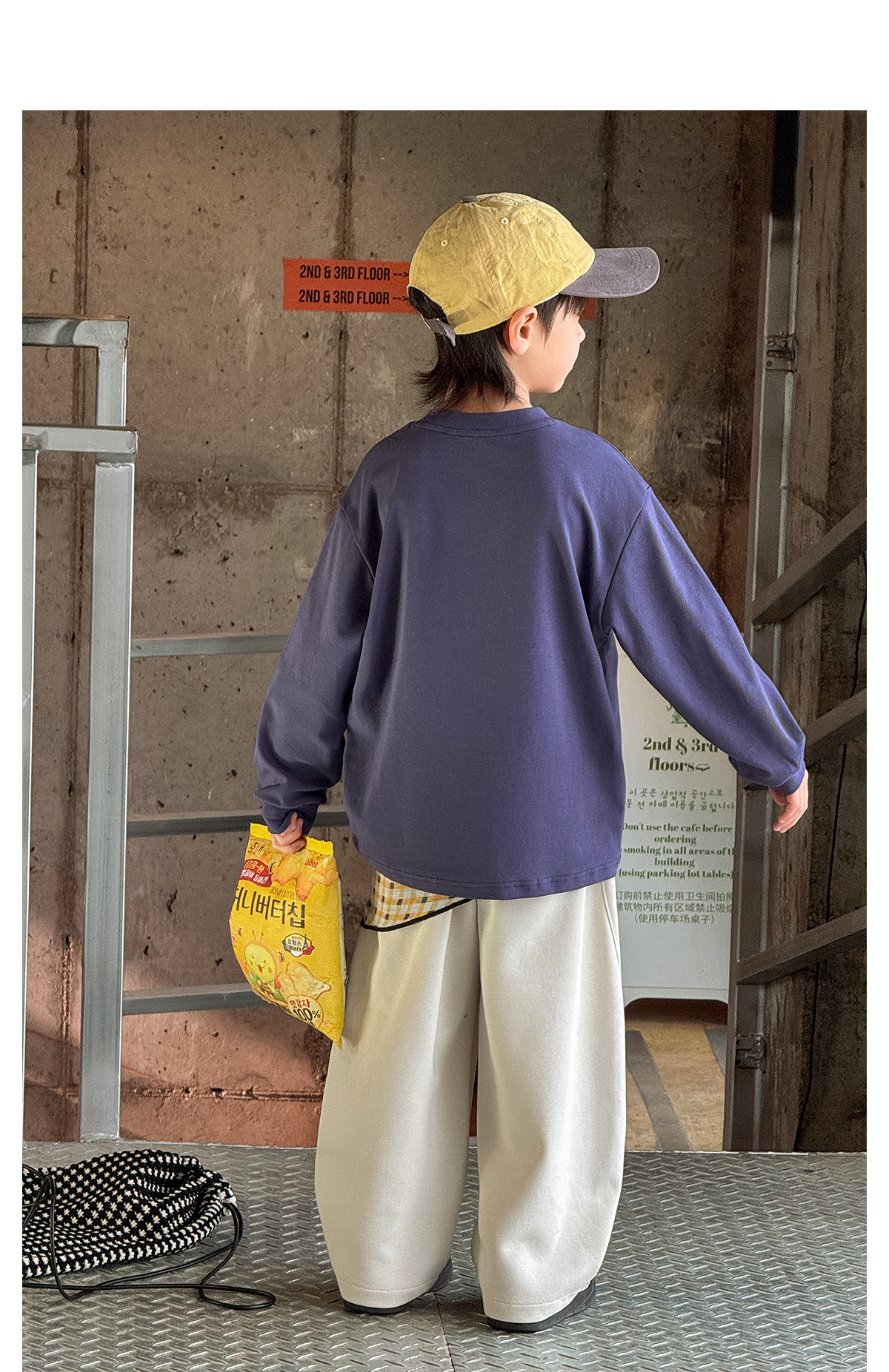 男童卫衣长袖T恤白色打底衫早秋2026新款大童儿童男孩上衣服穿搭 — 48
