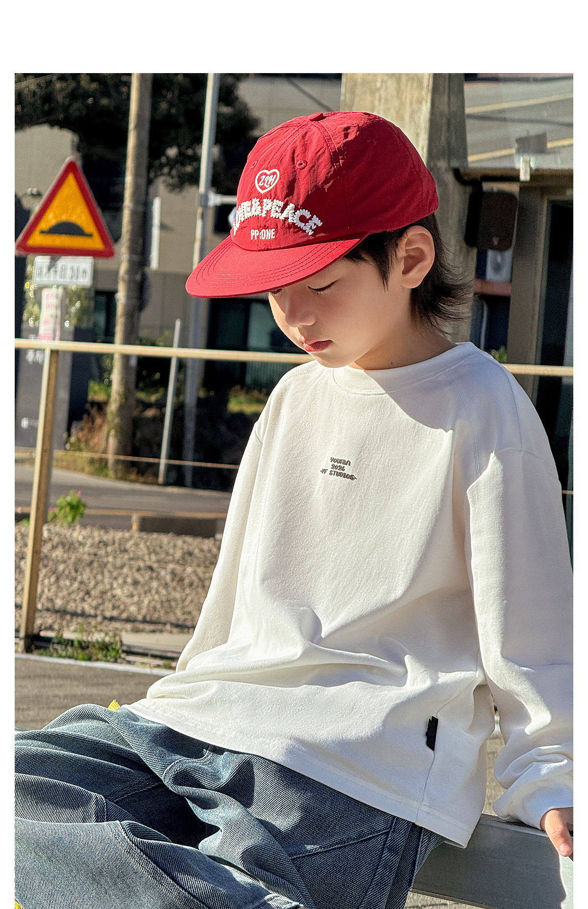 Boys' Sweatshirt Long-Sleeve T-Shirt White Base Shirt Early Autumn 2026 New Style for Older Children Boys' Top Clothing Outfit — 20