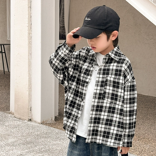 Летняя одежда, осенняя рубашка, демисезонный детский лонгслив, куртка