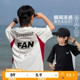 Летняя одежда, детская хлопковая футболка с коротким рукавом для мальчиков