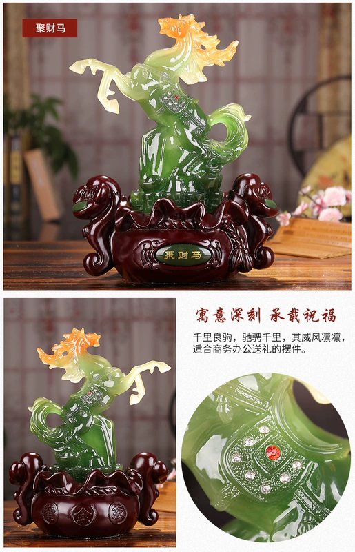 Pha lê trang trí ngựa thủ công mỹ nghệ ngựa để thành công phòng khách nhà văn phòng trang trí sáng tạo bàn đồ đạc nhỏ các đồ trang trí phòng ngủ đẹp