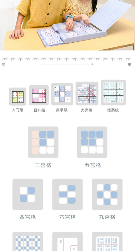 Gauss Sudoku trẻ em đào tạo entry thang trường tiểu học bình Sudoku trò chơi hội đồng quản trị đồ chơi suy nghĩ câu đố