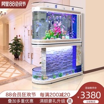 Opel bullet fish tank Aquarium turtle tank dual-use water curtain wall landscape ecological glass large and small living room