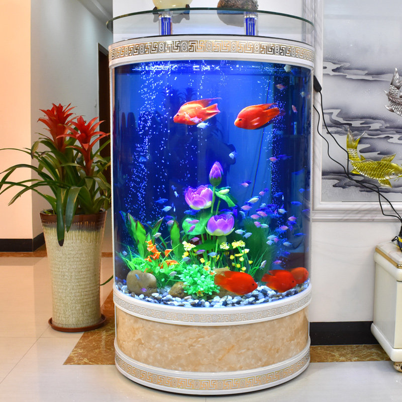 Opel European Semi Circular Fish Tank Aquarium Living Room Floor