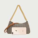 Сумка через плечо, цепь, ретро сумка подмышку, осенняя