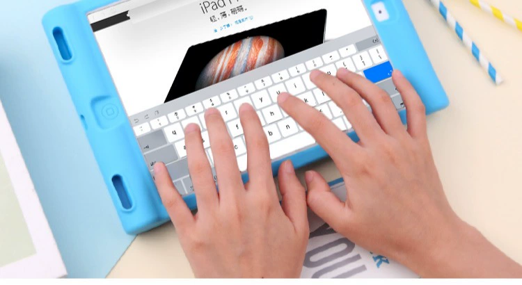 Apple ipad bảo vệ tay 9,7-inch Tablet PC A1893 bao gồm tất cả silicone thả kháng 2018 trẻ em mới của bộ 2017 - Phụ kiện máy tính bảng bàn phím cho máy tính bảng