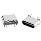 USB Type-C 16P женский стоячий прямой четырехногий столбец высотой 6,5 разъема интерфейса быстрой зарядки