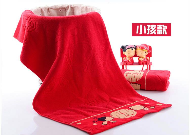 Khăn gối lớn màu đỏ cặp kỷ niệm ngày cưới chính hãng tăng dày đôi mềm mại từ mềm mại gối bông - Khăn gối vỏ gối đẹp