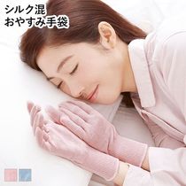 Japanese night sleep gloves Womens care Hand skin Anti-chapped rough moisturizing tender white Moisturizing maintenance