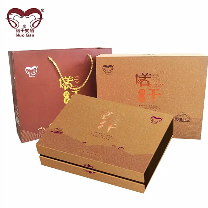Xinjiang Altay specialty milk lumps leisure gift Nuogan 600g sweet and sour cheese gift box