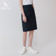 Hazzys Haggis 2024 Spring New Fitted Workwear Straight Skirt Skirt Short Skirt ສໍາລັບແມ່ຍິງ