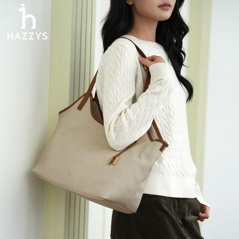 Hazzys Fashion Large-Capacity Tote Bag for Women 2026 Autumn and Winter New Shoulder Bag Commuter Bag Hazzys Fashion Large-Capacity Tote Bag for Women 2026 Autumn and Winter New Shoulder Bag Commuter Bag