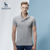 Hazzys Hajis mùa hè cotton ngắn tay T-Shirt nam màu rắn POLO áo sơ mi giản dị Slim Hàn Quốc phiên bản của xu hướng áo sơ mi Polo