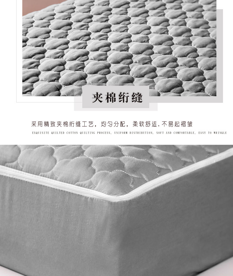 Giường zipper bao gồm tất cả dây kéo bao gồm chăn sáu mặt đệm giường đơn mảnh Simmons nệm bọc với dây kéo bụi che - Trang bị Covers Mẫu ga phủ giường