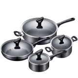 Supor антипригарный набор кастрюль, домашний кухонный полный набор, кастрюля с плоским дном, суп, кастрюля для молока, нож, индукционная плита