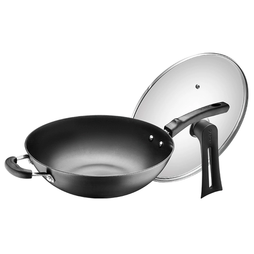 Железная кастрюля Supor, бытовая кастрюля, старомодная железная кастрюля без покрытия, настоящая кастрюля из нержавеющей стали, индукционная плита, газовая универсальная