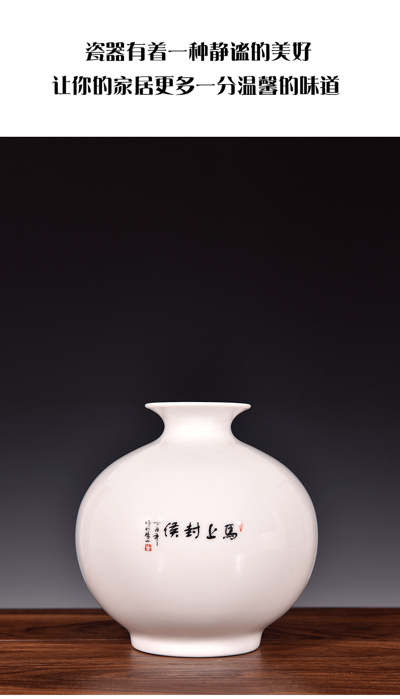 Vase living room place flower arranging modern home wine ark, adornment small place jingdezhen ceramics process