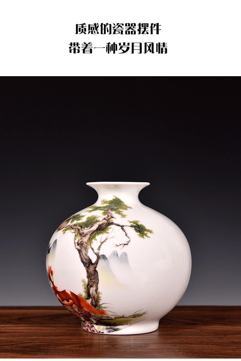 Vase living room place flower arranging modern home wine ark, adornment small place jingdezhen ceramics process