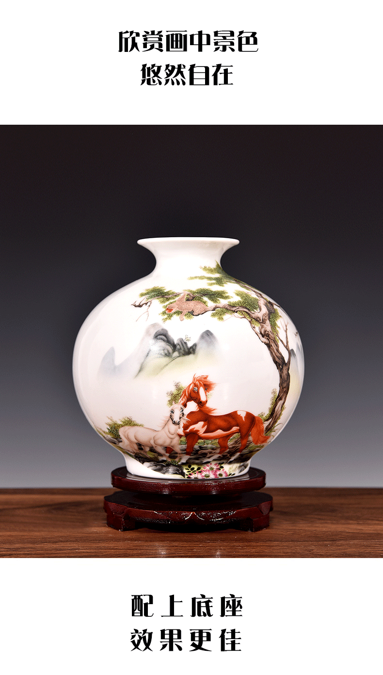 Vase living room place flower arranging modern home wine ark, adornment small place jingdezhen ceramics process