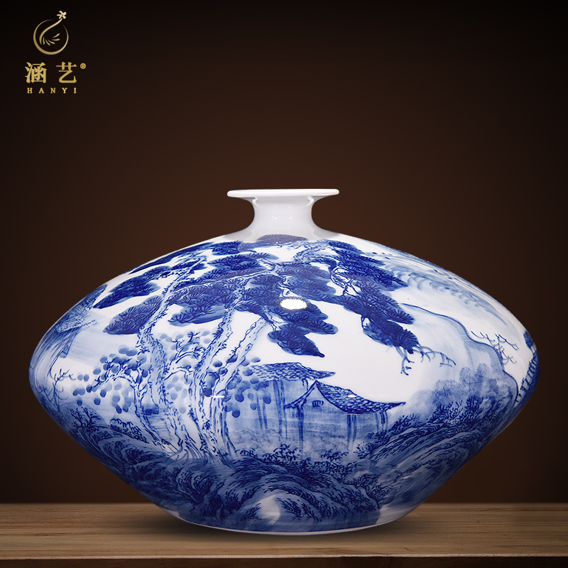 Jingdezhen porcelain bottle furnishing articles sitting room flower arranging Chinese ceramic decoration home desktop TV ark, study porch