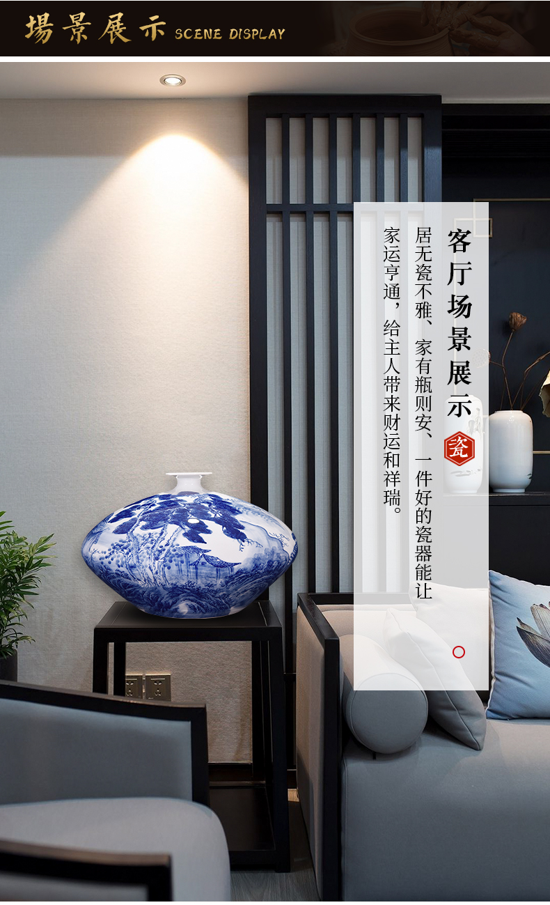 Jingdezhen porcelain bottle furnishing articles sitting room flower arranging Chinese ceramic decoration home desktop TV ark, study porch