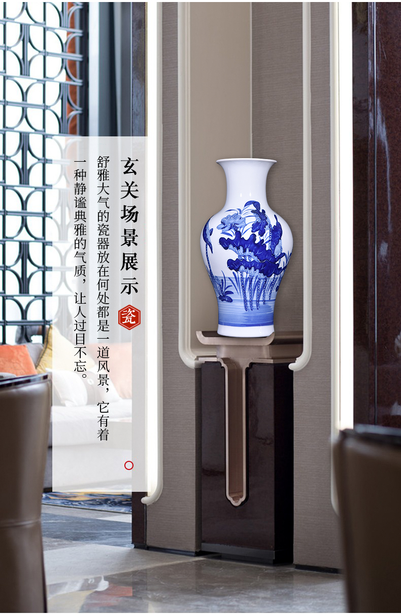 Jingdezhen ceramic porcelain bottle furnishing articles Chinese archaize home porch sitting room bedroom study adornment TV ark