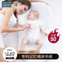 Love pregnancy slope pad Baby anti-overflow milk pillow Anti-vomiting milk pillow Newborn nursing pillow Baby anti-vomiting milk bed in the bed