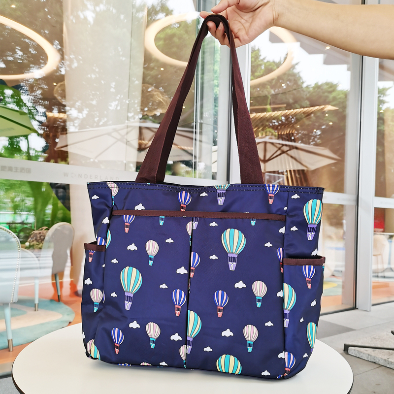 Fashionable Outing Bag for Women, Large Capacity Commuter Tote Bag, Mommy Bag, Waterproof Oxford Cloth Canvas Handbag for Work