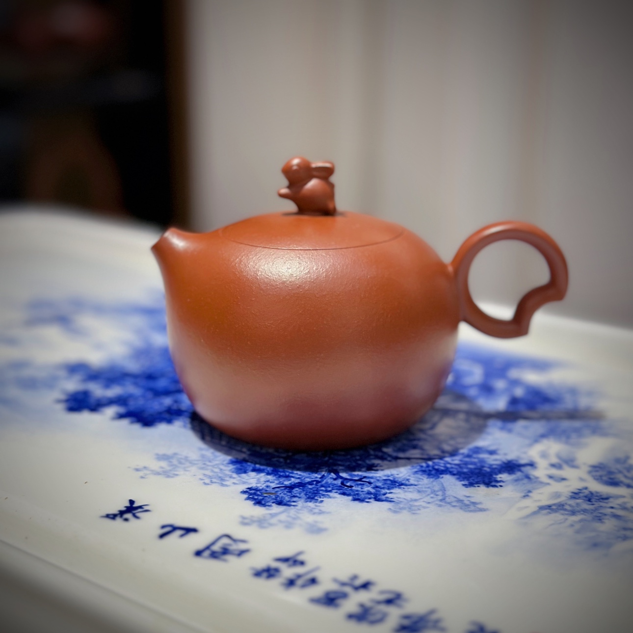 Sheathbo Moon Pot 200cc Chaozhou Hand Zhu Clay Pot Full Handmade Purple Sand Pot Xie Hua son Rabbi Year's Zodiac-Taobao