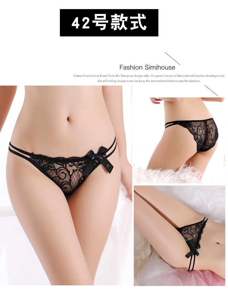 Quần lót nữ ren eo thấp trong suốt lưới rỗng siêu mỏng liền mạch quần lót nữ đồ lót