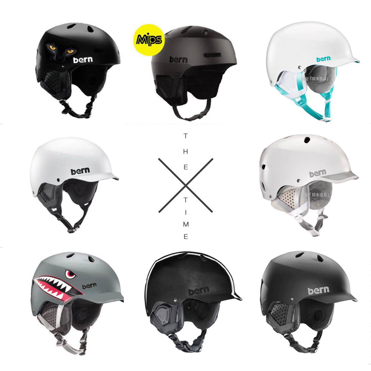 Beijing Spot Asia Bern single double board ski safety helmet male and female Watts baker Macon lenox